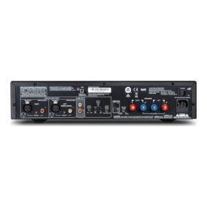 NAD C268 panel trasero con entradas XLR y RCA y bornes de altavoz
