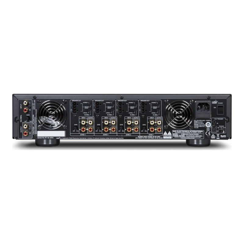 NAD CI 980, panel trasero y conexiones