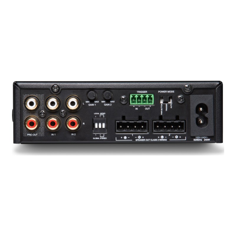 NAD CI PA 4-60, panel trasero y conexiones