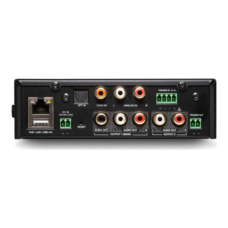 NAD CI S2, panel trasero y conexiones