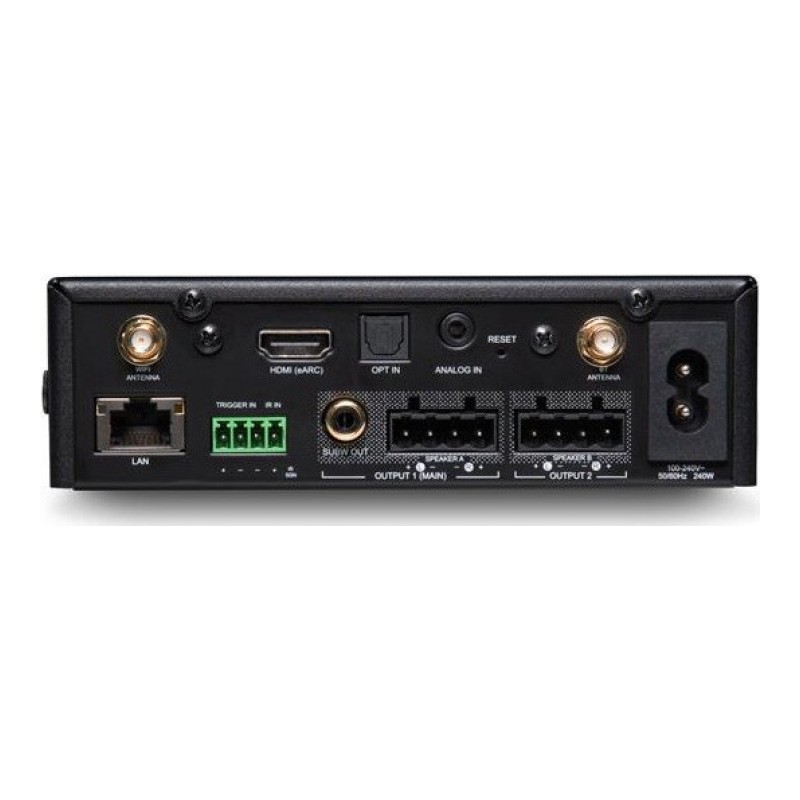 NAD CI SA 2-120, panel trasero y conexiones