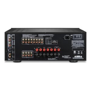NAD T758 V3, panel trasero y conexiones