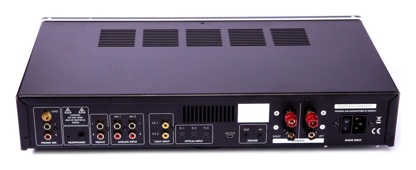 Electrocompaniet ECI 80D, panel trasero y conexiones
