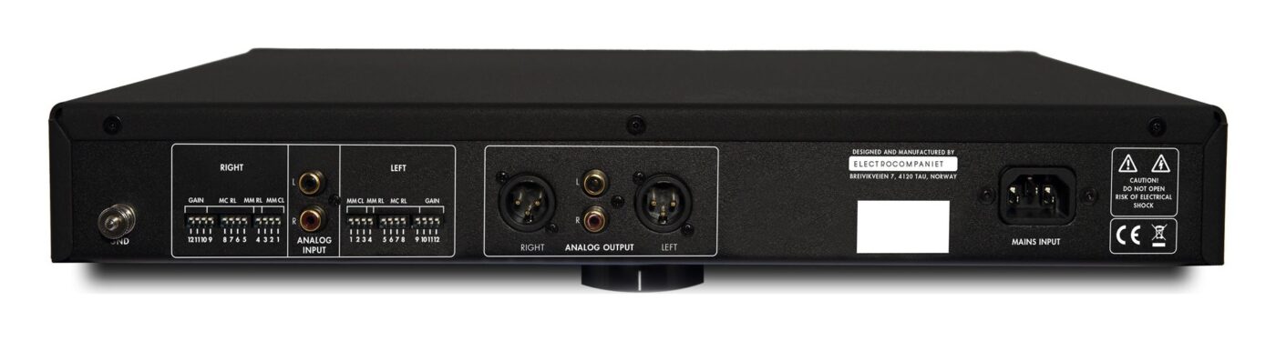 Electrocompaniet ECP 2 MKII, panel trasero y conexiones